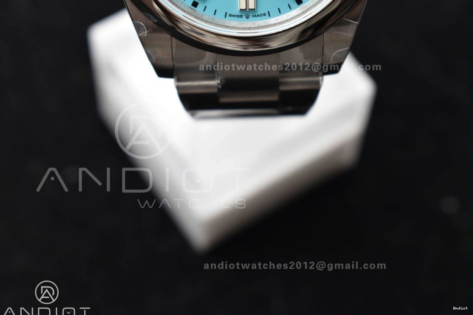 DIWF Best Perpetual Edition Oyster A3230 Blue Steel 124300 1:1 Dial 904L Tiffany 41mm 0311